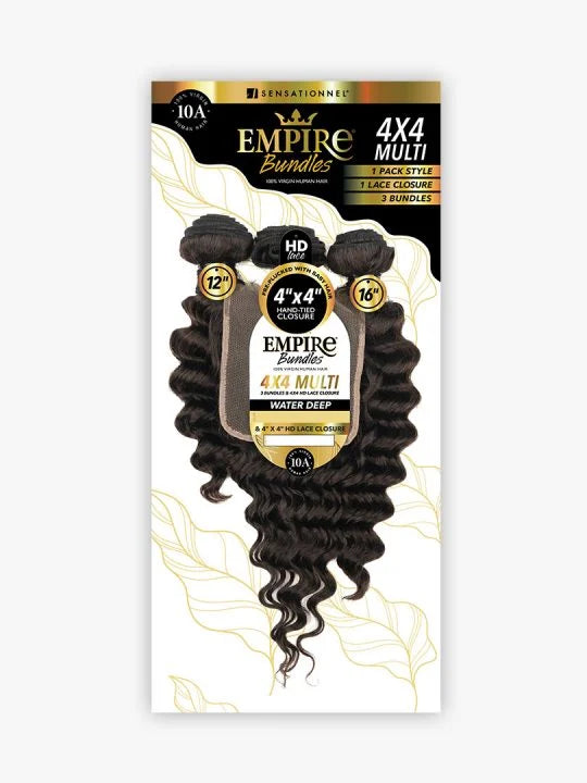 Empire 4x4 multi bundles human hair water deep