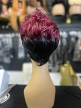 Load image into Gallery viewer, 1b/ burgundy pixie wig
