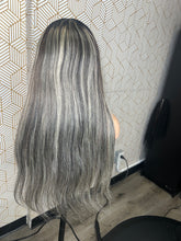 Load image into Gallery viewer, Black/blonde highlight Lace Frontal Wig
