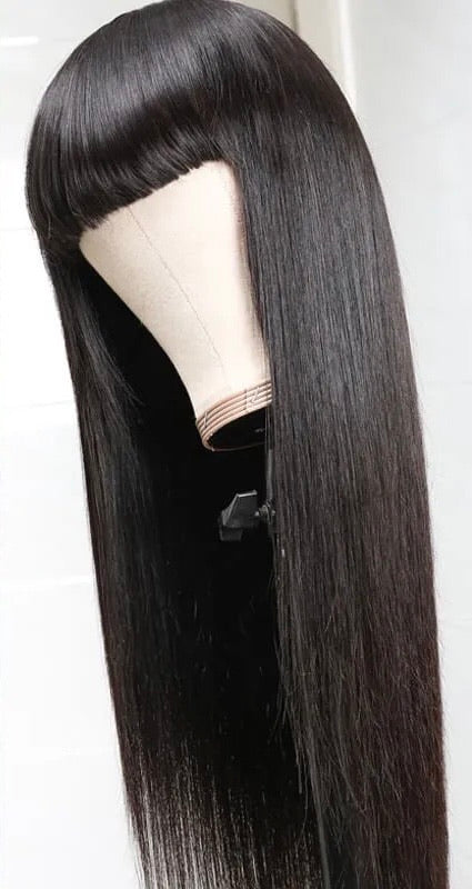 Straight wig with front bang